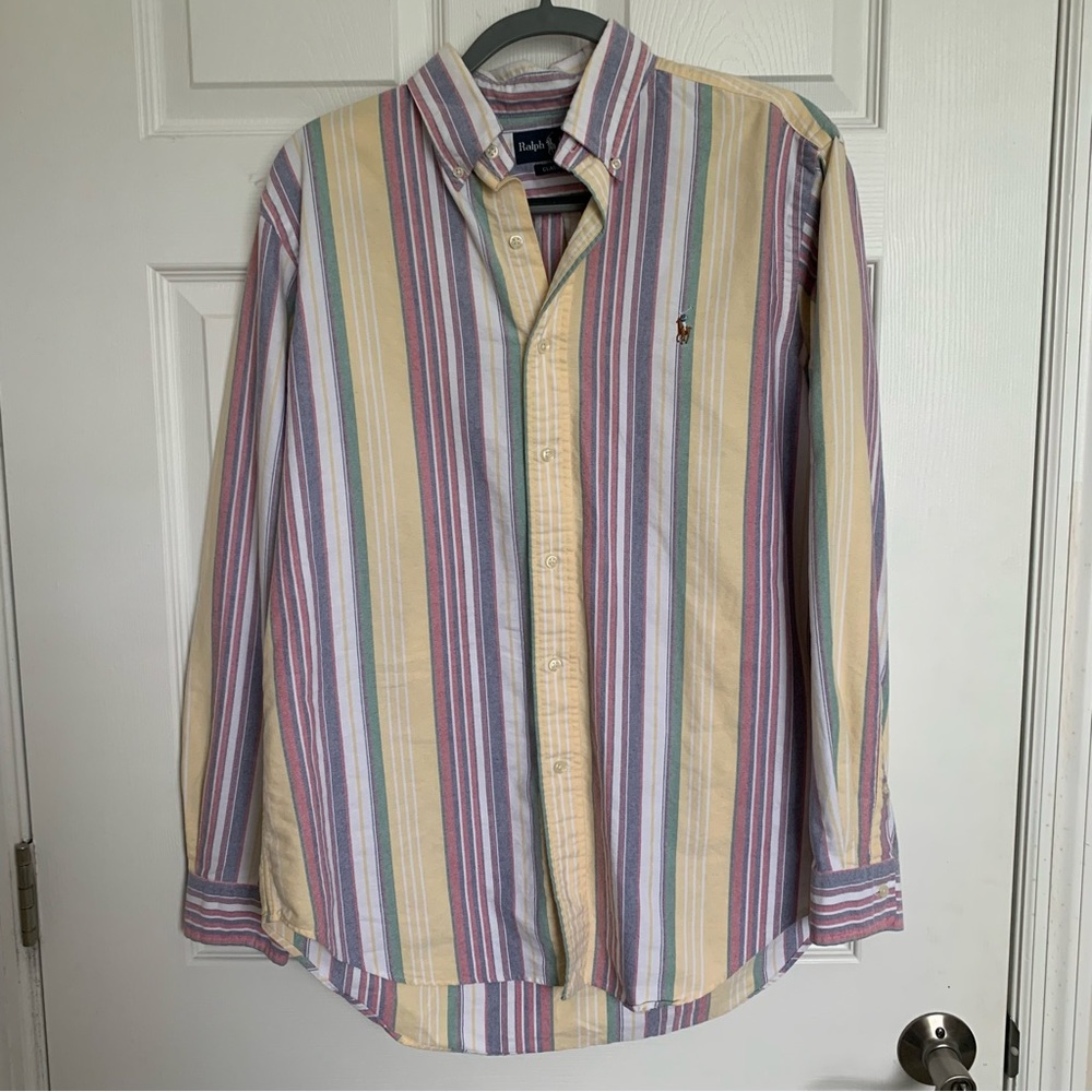 Ralph Lauren Multicolor Striped Oxford Button Down